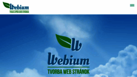 What Webium.sk website looked like in 2016 (8 years ago)