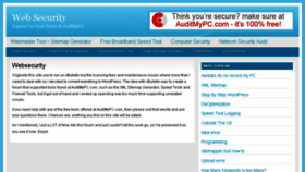 What Websecurity.mobi website looked like in 2016 (8 years ago)