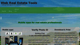 What Webrealestatetools.com website looked like in 2016 (8 years ago)