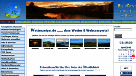 What Wetterzeiger.de website looked like in 2016 (8 years ago)
