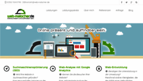 What Web-malocher.de website looked like in 2016 (8 years ago)