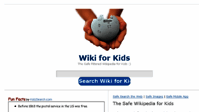 What Wikiforkids.ws website looked like in 2016 (8 years ago)