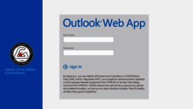 What Webmail.ggusd.us website looked like in 2016 (9 years ago)