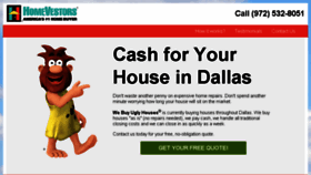What Webuyuglyhousesdallas.com website looked like in 2016 (8 years ago)