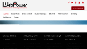 What Webpower-tunisie.com website looked like in 2016 (8 years ago)