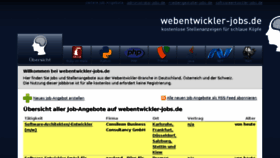 What Webentwickler-jobs.de website looked like in 2016 (8 years ago)