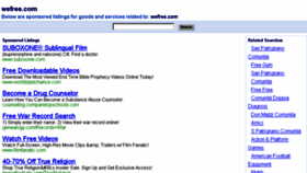 What Wefree.com website looked like in 2016 (8 years ago)