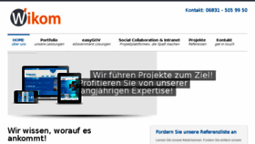 What Wikom.de website looked like in 2016 (9 years ago)