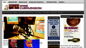 What Winecurmudgeon.com website looked like in 2016 (8 years ago)