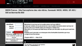 What W650.fr website looked like in 2016 (8 years ago)