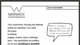 What Warwickconferences.com website looked like in 2016 (8 years ago)