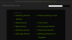 What Wisheszone.com website looked like in 2016 (8 years ago)