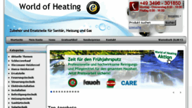 What World-of-heating.de website looked like in 2016 (7 years ago)