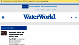 What Waterworld.com website looked like in 2016 (8 years ago)
