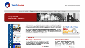 What Webinfoservices.net website looked like in 2016 (8 years ago)