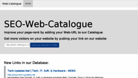 What Web-catalogue.com website looked like in 2016 (8 years ago)