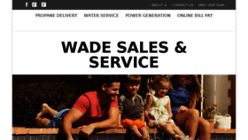 What Wadesalesandservice.com website looked like in 2016 (8 years ago)