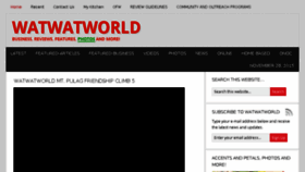 What Watwatworld.com website looked like in 2016 (7 years ago)