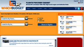 What Whichbudget.com website looked like in 2016 (8 years ago)