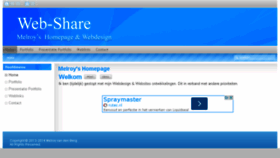 What Web-share.nl website looked like in 2016 (7 years ago)