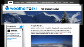 What Weathertoski.co.uk website looked like in 2016 (8 years ago)