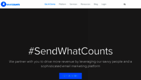 What Whatcounts.com website looked like in 2016 (8 years ago)