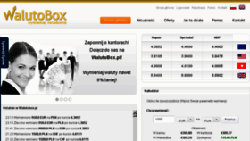 What Walutobox.pl website looked like in 2016 (7 years ago)