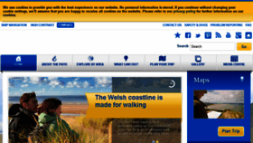 What Walescoastpath.gov.uk website looked like in 2016 (8 years ago)