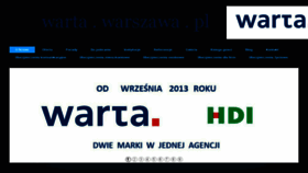 What Warta.warszawa.pl website looked like in 2016 (8 years ago)