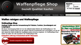 What Waffenpflege-shop.de website looked like in 2016 (7 years ago)