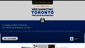 What Webmarketingtoronto.com website looked like in 2016 (7 years ago)