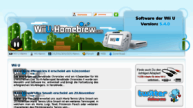 What Wiiu-homebrew.com website looked like in 2016 (7 years ago)