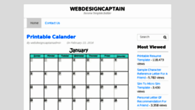 What Webdesigncaptain.com website looked like in 2016 (8 years ago)