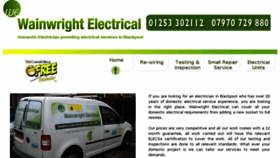 What Wainwright-electrical.co.uk website looked like in 2016 (7 years ago)