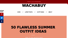 What Wachabuy.com website looked like in 2016 (8 years ago)