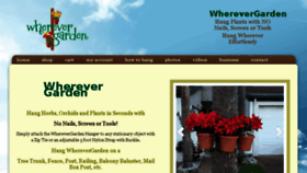 What Wherevergarden.com website looked like in 2016 (8 years ago)
