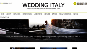 What Weddingitaly.com website looked like in 2016 (8 years ago)