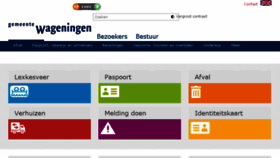 What Wageningen.nl website looked like in 2016 (8 years ago)