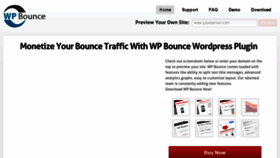 What Wpbounce.com website looked like in 2016 (7 years ago)