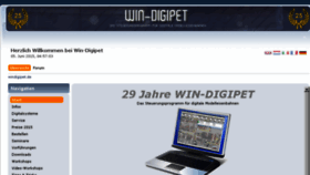 What Windigipet.de website looked like in 2016 (7 years ago)