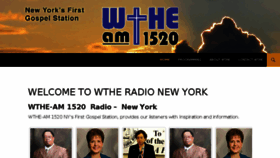 What Wthe1520am.com website looked like in 2016 (7 years ago)