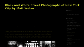 What Weber-street-photography.com website looked like in 2016 (7 years ago)