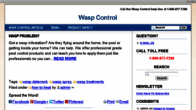 What Wasps.net website looked like in 2016 (7 years ago)