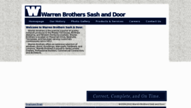 What Warrenbros.com website looked like in 2016 (7 years ago)