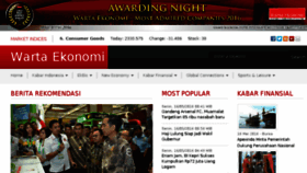 What Wartaekonomi.com website looked like in 2016 (7 years ago)