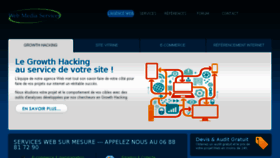 What Webmediaservices.fr website looked like in 2016 (7 years ago)