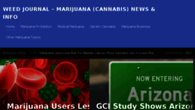 What Weedjournal.org website looked like in 2016 (8 years ago)