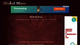 What Wickedmoon.com website looked like in 2016 (7 years ago)