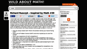 What Wildaboutmath.com website looked like in 2016 (7 years ago)