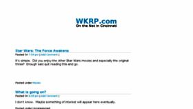 What Wkrp.com website looked like in 2016 (7 years ago)